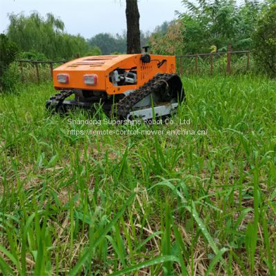 radio controlled slope mower, China robot lawn mower with remote control price, remote control track mower for sale