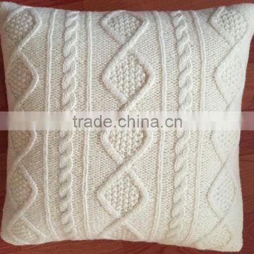 Knitted cushion cover