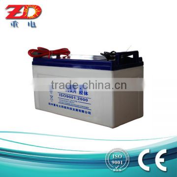 deep cycle 12v 120Ah solar gel rechargeable battery AGM battery for UPS