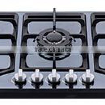 Hot selling stainless steel five burner gas hob gas stove