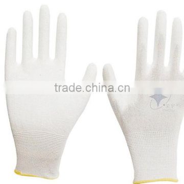 Nylon esd pu coated gloves/ PU coated working gloves