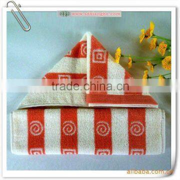 100%cotton terry jacquard hand towel