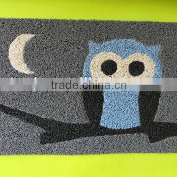 handmaking pvc door mat,moti-colored plastic mat