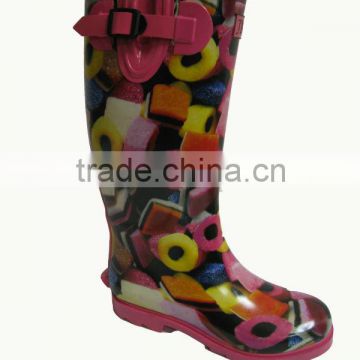 fashion women rubber rain boots