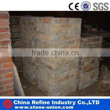 multi-color natural stone pillars tiles