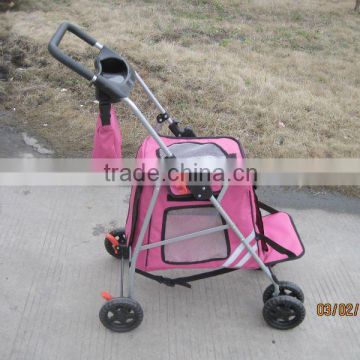 light steel frame pet stroller