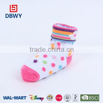 Cute infant and baby socks wholesale custom baby socks dot socks
