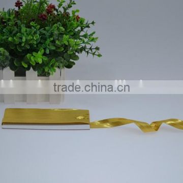 15mm polyester double fold gold bias binding tape