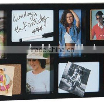 cork and dry erase message board wooden photo frame
