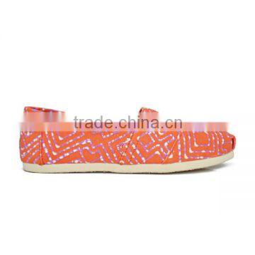eva outsole ladies casual shoes Gemtrc Tie-dyed pattern canvas shoes