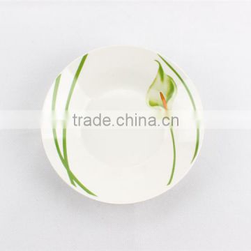Wholesale restaurant super white excellent quality ceramic porcelain dinner plate