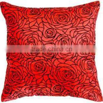 16x16 inch Red Color Rose Throw Pillow Cover