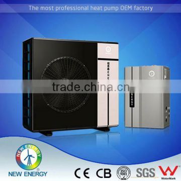 DC inverter air source water heater system for house heating promotion