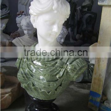 SKY-CH10 polished white marble lady bust statues