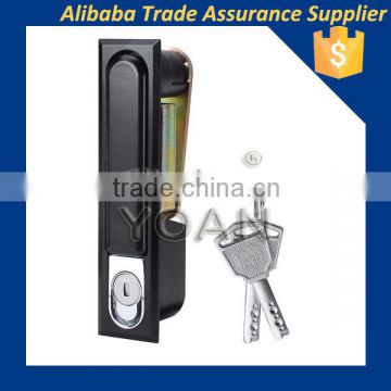 Black zinc electrical door handle safety lock for metal cabinet lock