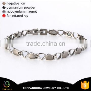 Wholesale China 316l stainless steel metal friendship health bio magnetic pure energy bracelet