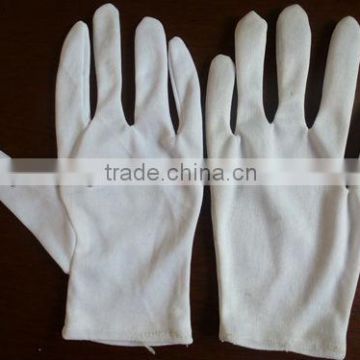 white cotton Inspection gloves