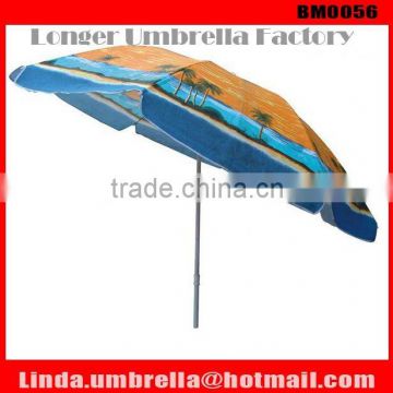 Skiful manufacturer 90cm manual open wind and solar resistant beach umbrella