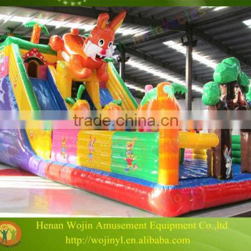 2016 hot sale themed inflatable bouncer slide for children