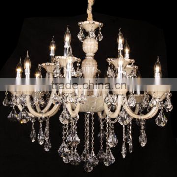 European glass gold frame chandelier lighting