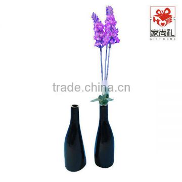 ceramic black glaze flower vase