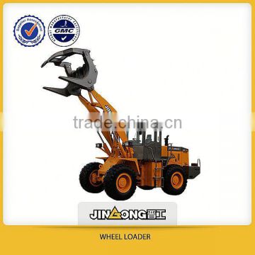 Low Price for sale skid log wheel loader wood working loader 3.5ton capacity log loader ISO(JGM738)
