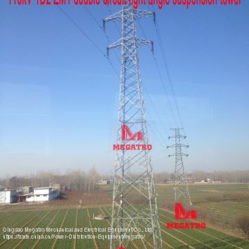 MEGATRO 110kV 1D2 ZM1 double circuit angle suspension tower