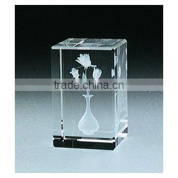 2016 3d laser crystal cube promotional gifts