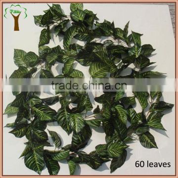 artificial zebra leaves vine with 160pcs leaves