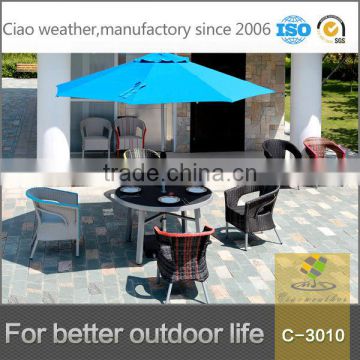 China factory made outdoor dining table set with polywood table top