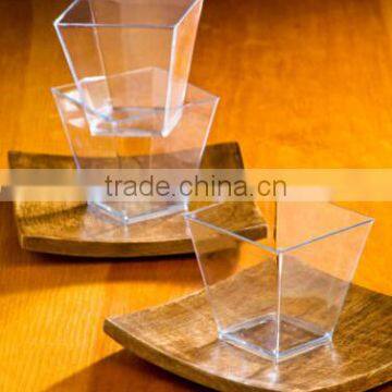 custom made Sample Shot Glasses Plastic Dessert Cups