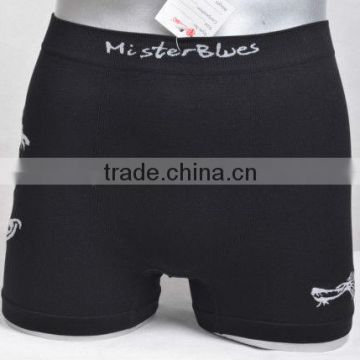 seamless underwear men black boxer (HB139)