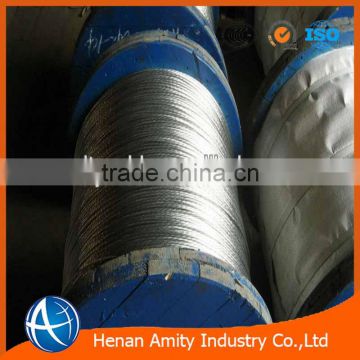 AISI ASTM BS DIN JIS High Tension 3.05mm high carbon galvanized steel wire EHS cable