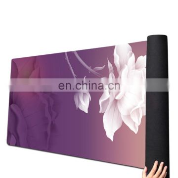 Good quality eco custom print rectangle PU natural rubber yoga mat