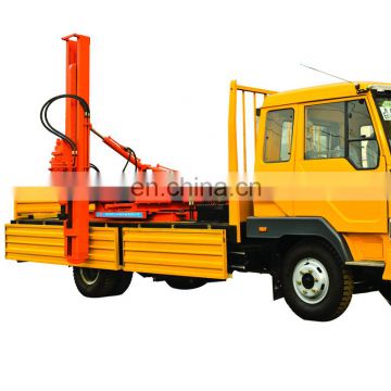 Truck-mounted Hydraulic Pile Driver for Highway Guardrail from Manufacturer
