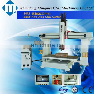 EPS 3D curved surface processing 5 axis cnc woodworking machine XYZAC five axises