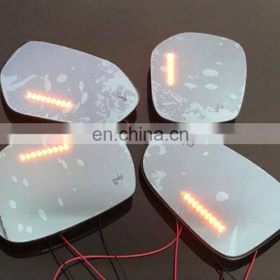 Panoramic rear view blue mirror glass Led turn signal Heating blind spot monitor for Jeep Grand Cherokee,2pcs