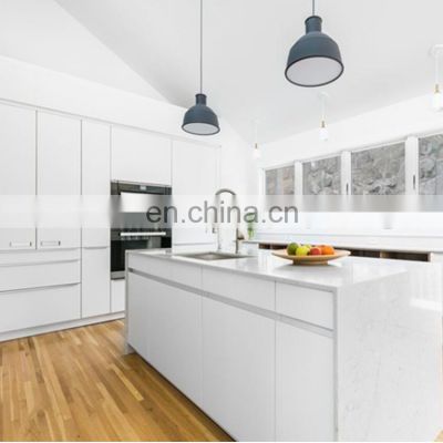High Gloss 2pac Paint White Modular Kitchen Cabinets Lacquer Kitchen Cupboard Dining Room Set In Prefab House