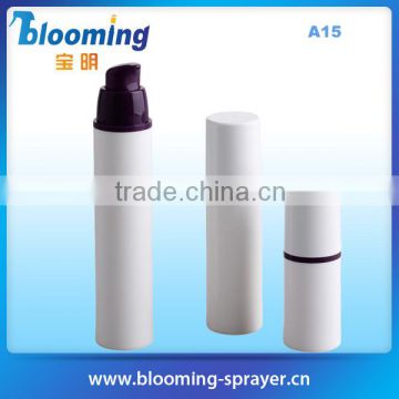 50ml white plastic cosmetic airless bottles
