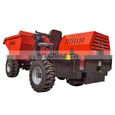 4WD 4ton chinese underground mining use truck dumper cheap price hydraulic mini site dumper
