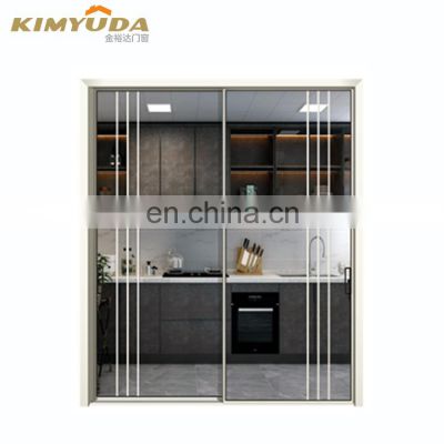 High Quality JYD Aluminium Sliding Door With Premium Security Mesh And Aluminium Sash