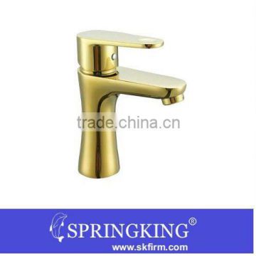 Contemporary Gold plated Bathroom tap Good Antique Mixer Basin/kitchen mixer