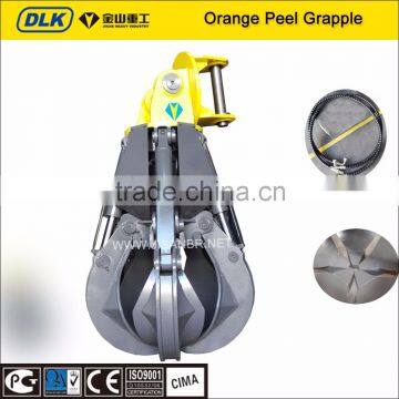 JISAN Hydraulic Scrap Grab Orange Peel Grapple for 20ton excavator