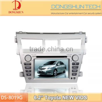 6.2 inch Touch control TOYOTA new vios DVD player with TV,GPS bluetooth
