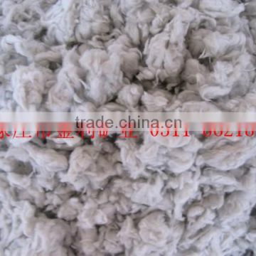 Mineral fiber for cement