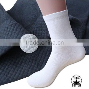 2015 autumn winter new arrival blank pure cotton socks men