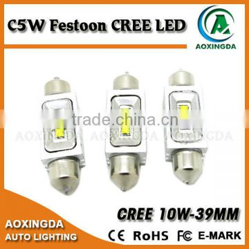 CRE E XBD 10W C5W 39mm LED number plate light