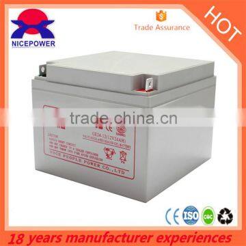 Top 10 sale China manufacturer mini power gel batteries 12v 24ah