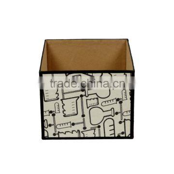 Natural Fibres Decorative Contemporary Open Storage Box, Medium