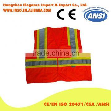 3m high visibility vest safety clothing Orange high visibility workwear motorcycle multi pocket